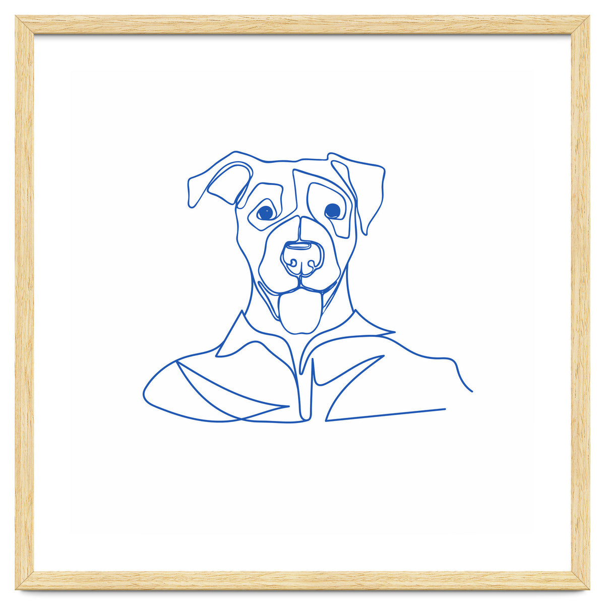 One Line Art Dog
