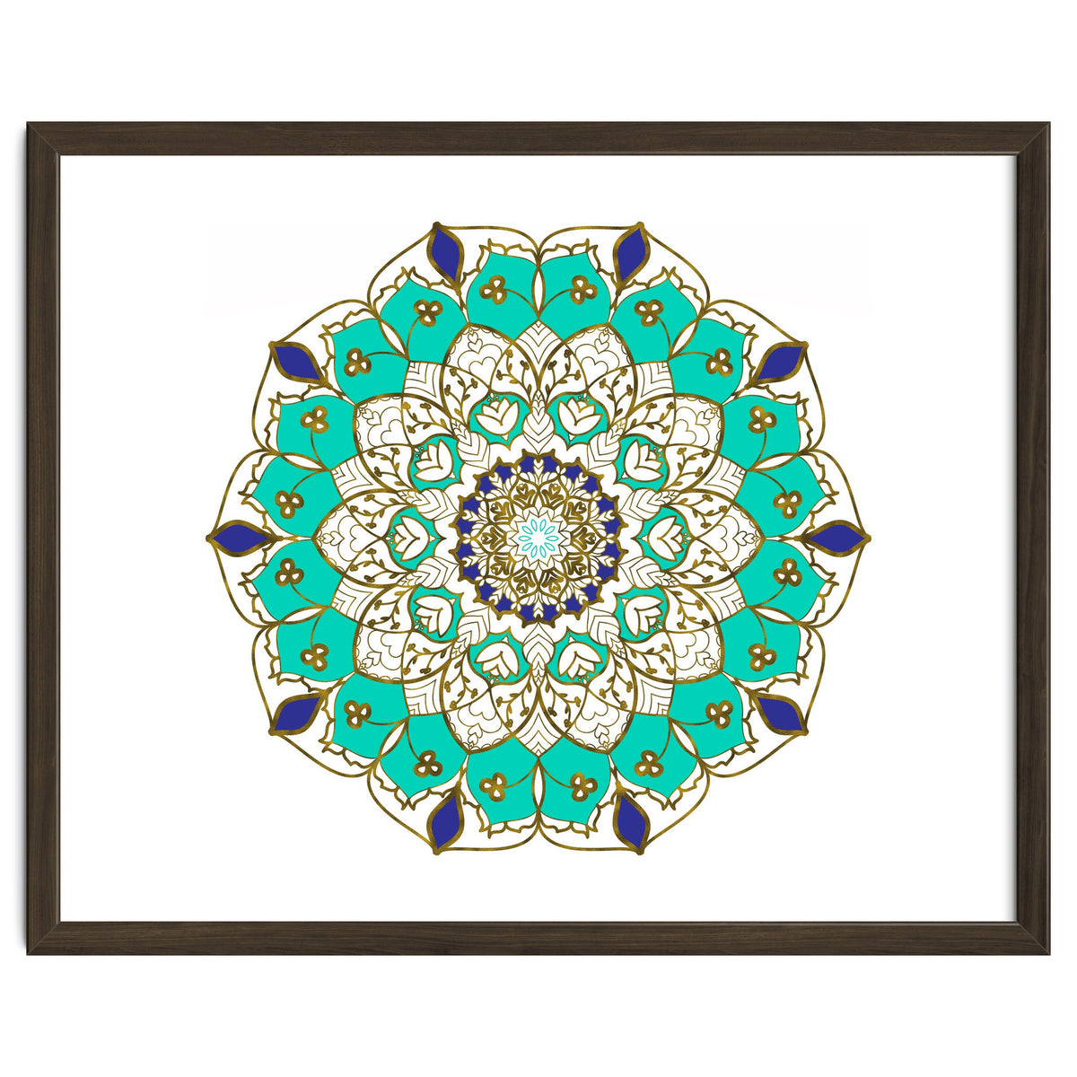 Blue and Gold Mandala