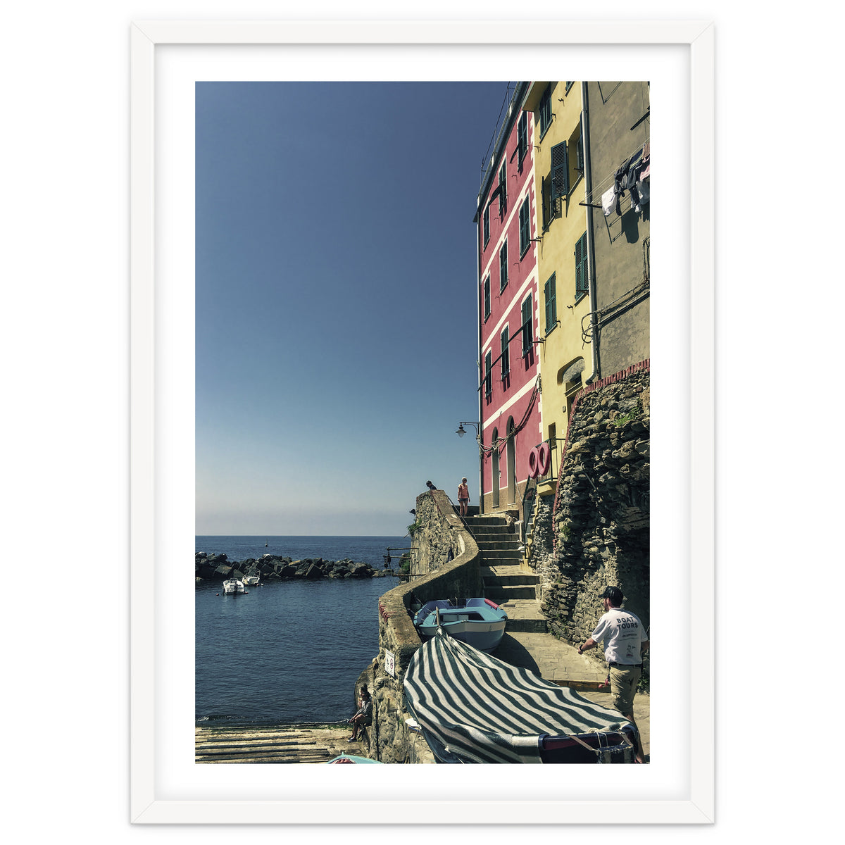 Cinque Terre Houses And Sea
