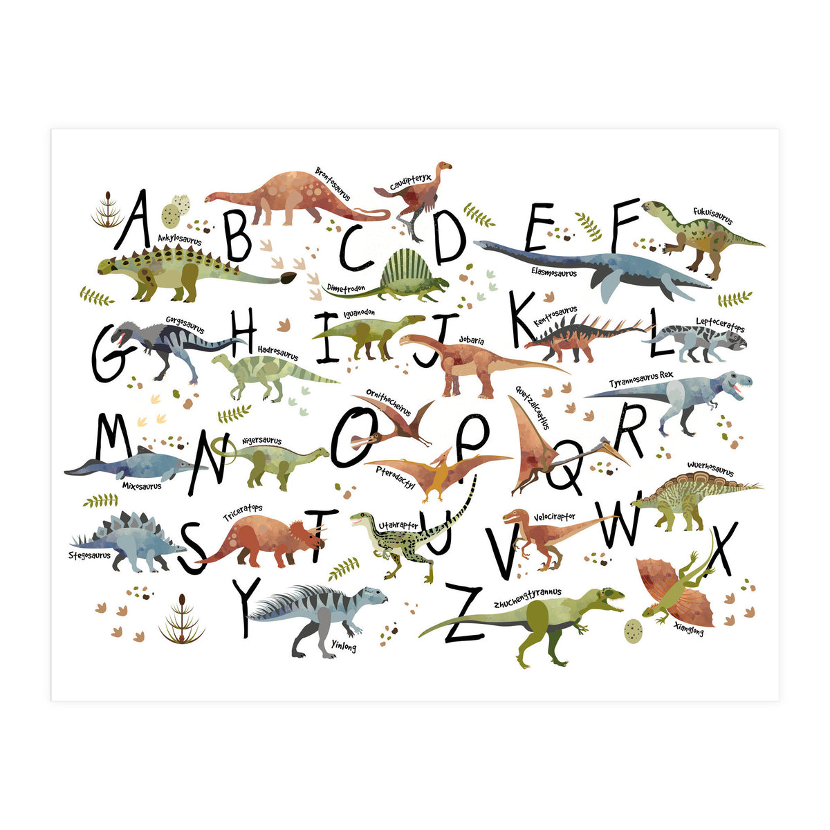 Dinosaur Alphabet  (Print Only)