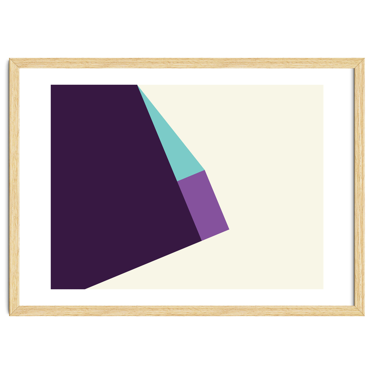 Geometric Shapes No. 42 -  lilac, blue & purple