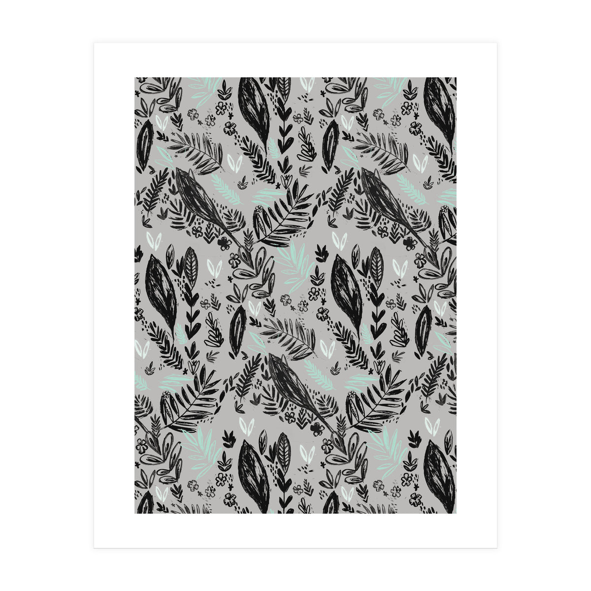 Inky Jungle Pattern (Print Only)