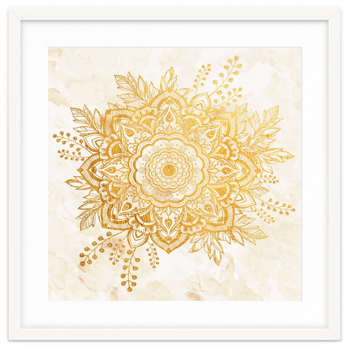 Queen Starring of Mandala-Gold Sunflower II