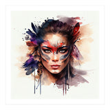 Watercolor Carnival Woman #9 (Print Only) thumbnail