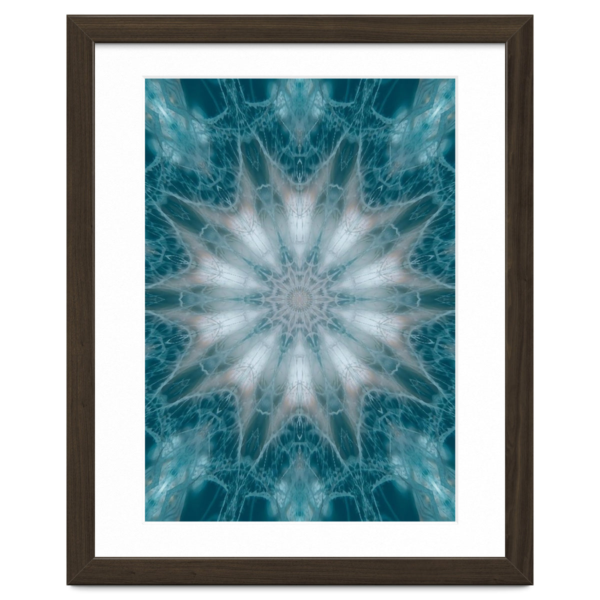 Mandala - Green, White, Rose