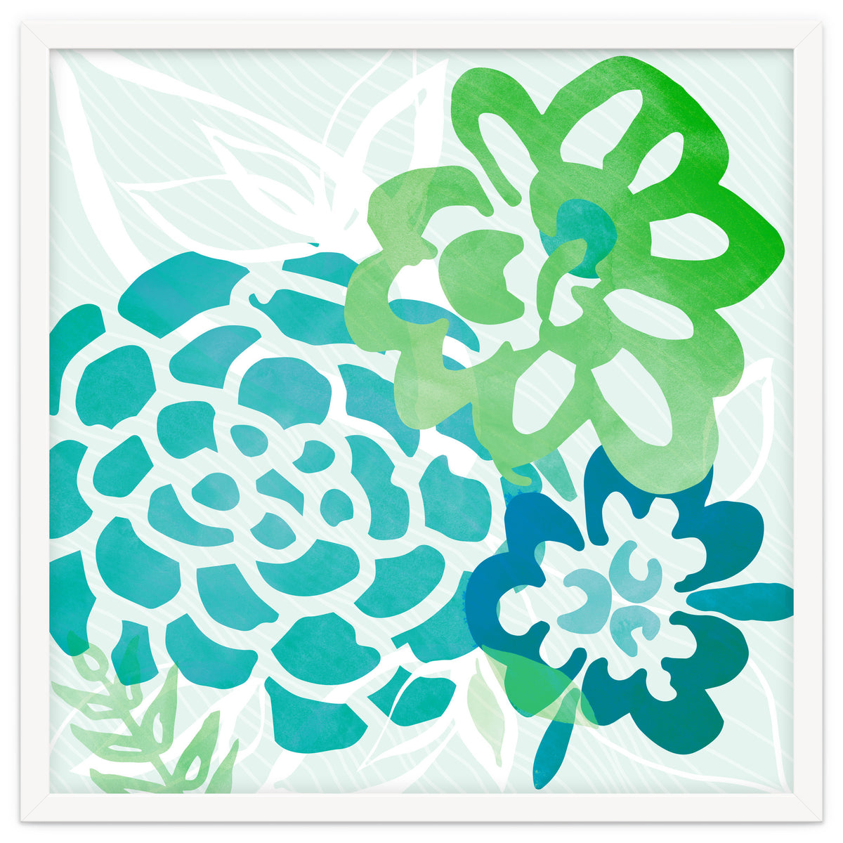 Abstract Coastal Floral