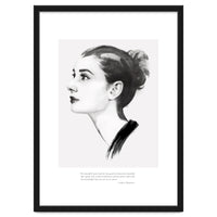 Audrey Hepburn, Quote Black