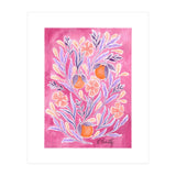 Wild Orange Floral | Pink & Purple (Print Only) thumbnail