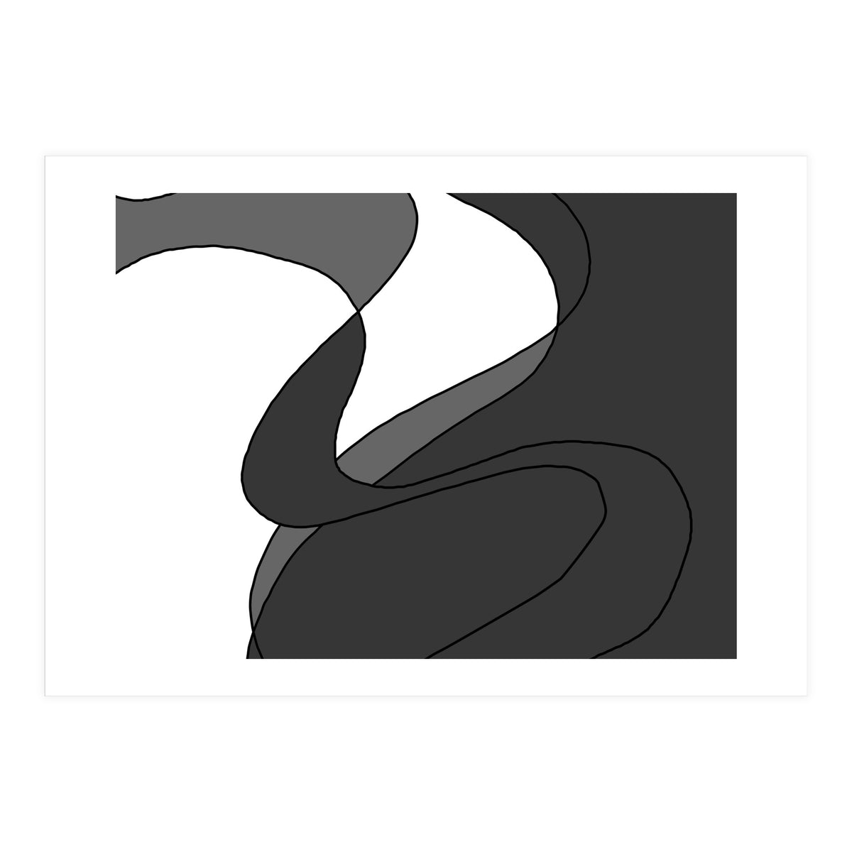 Grey Waves 4 (Print Only)