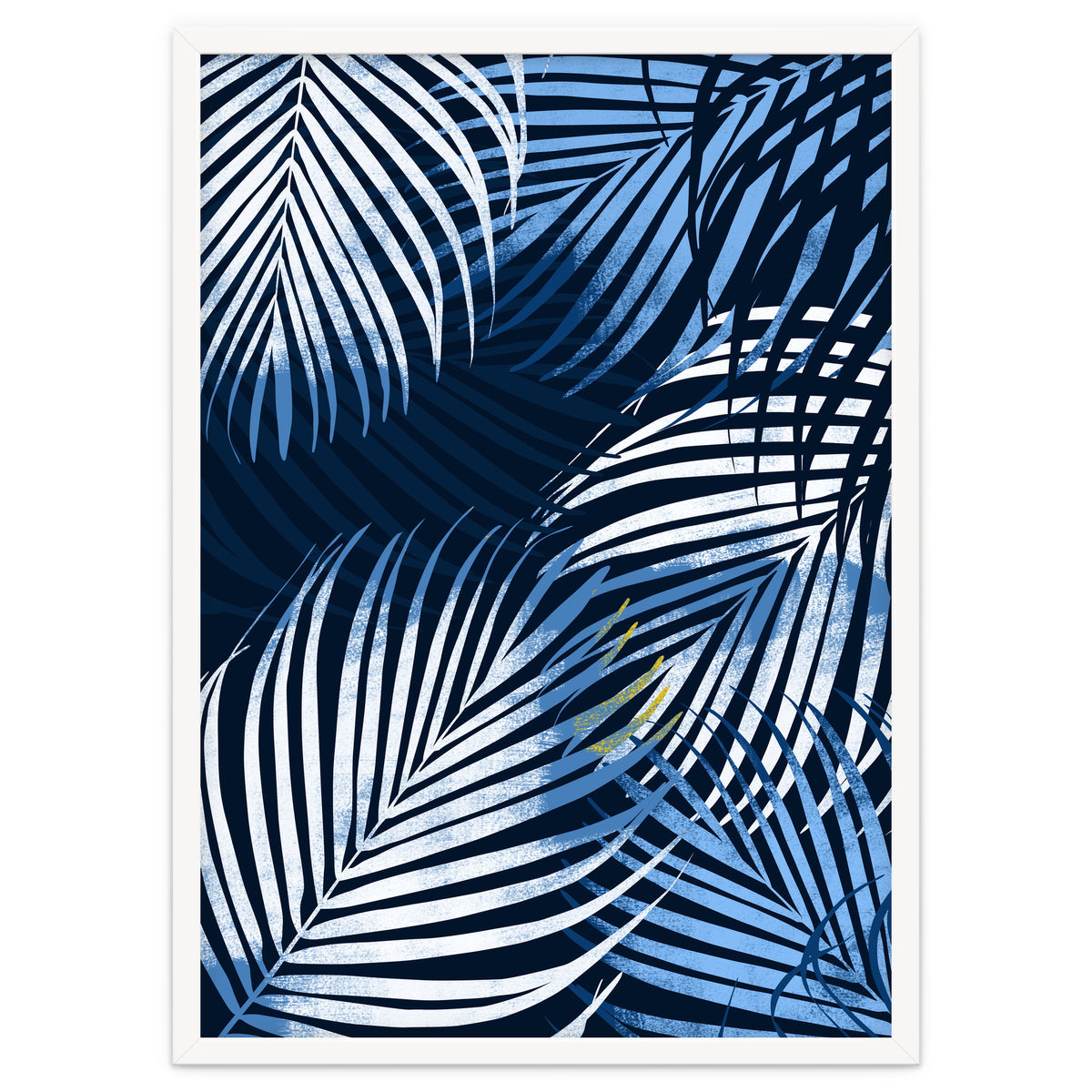 Palm Leaves Blue