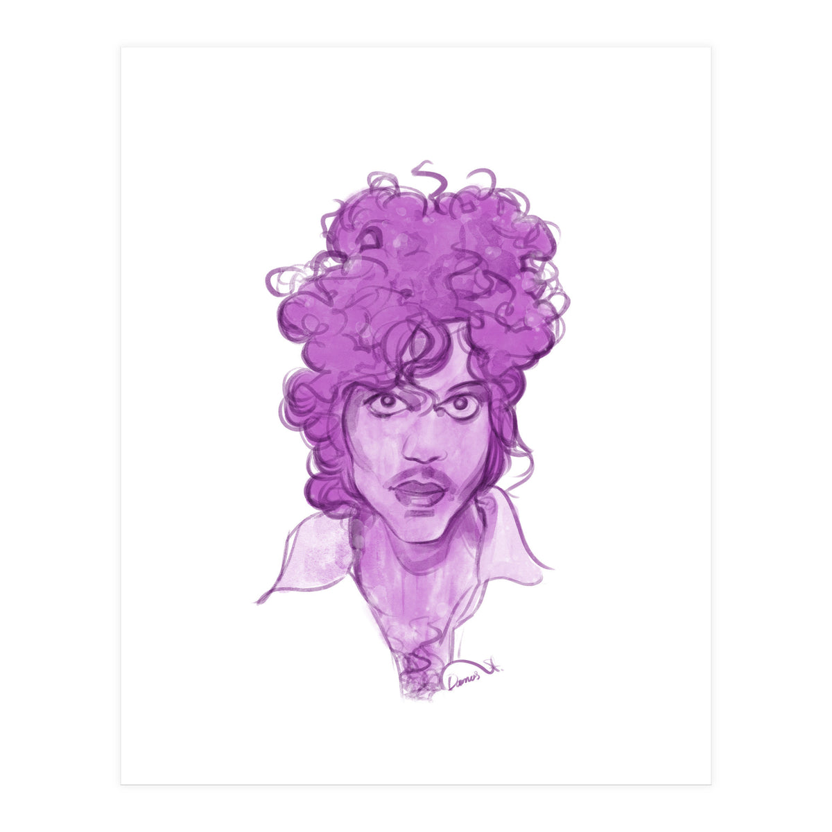 Prince Watercolor illustration  (Print Only)