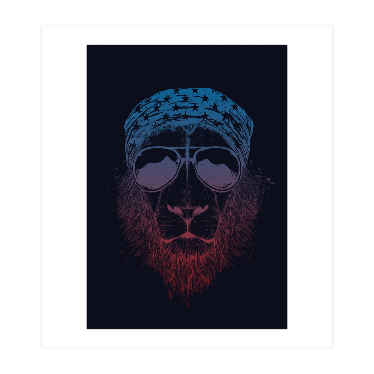 Wild Lion (dark) (Print Only)