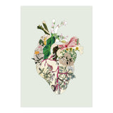 Vintage Botanical Heart - Green (Print Only) thumbnail