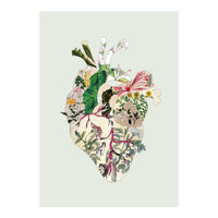 Vintage Botanical Heart - Green (Print Only)