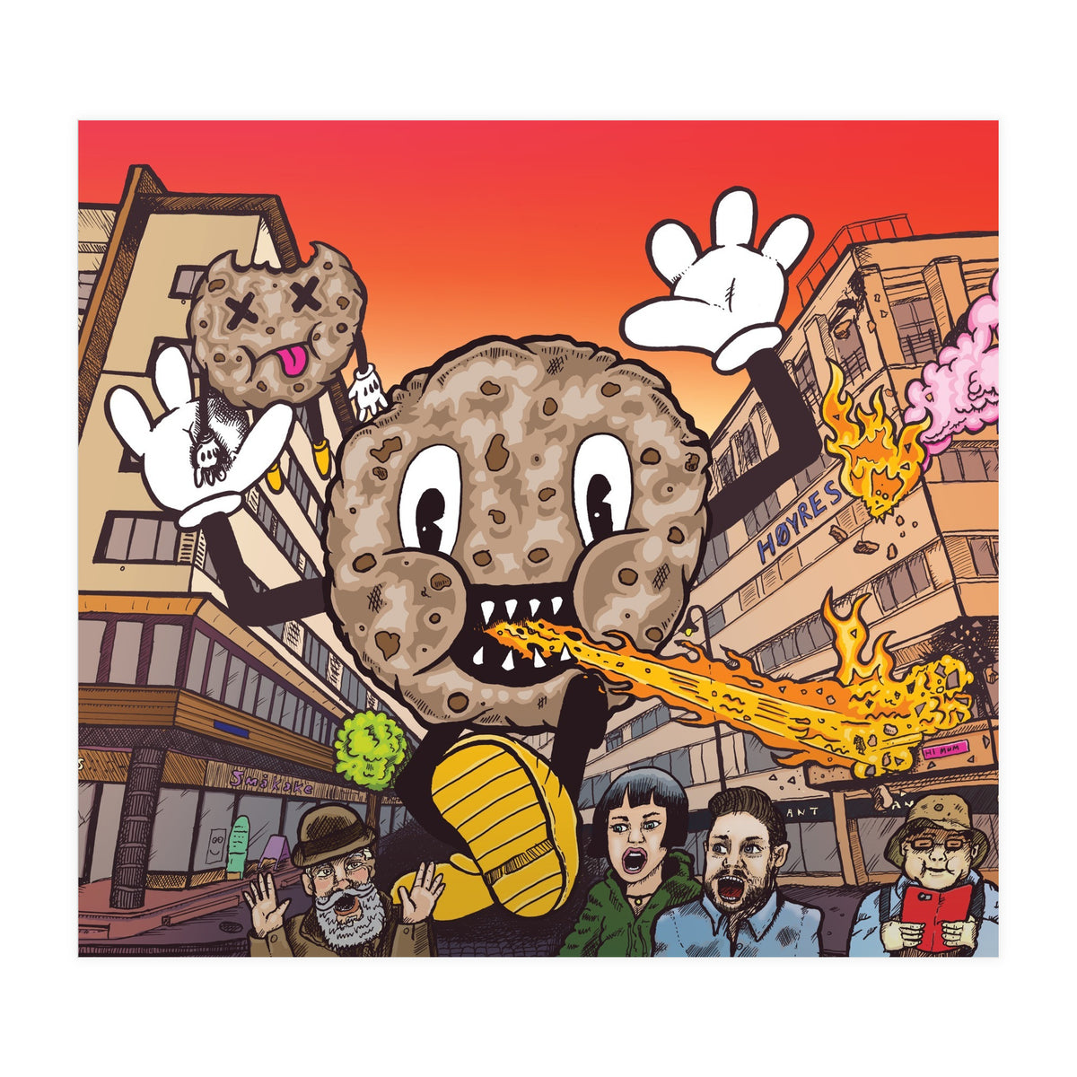 Cookie Monster 12.3% ABV Bourbon Barrel Aged Coconut Chocolate Chip Stout - Amundsen Brewery (Print Only)