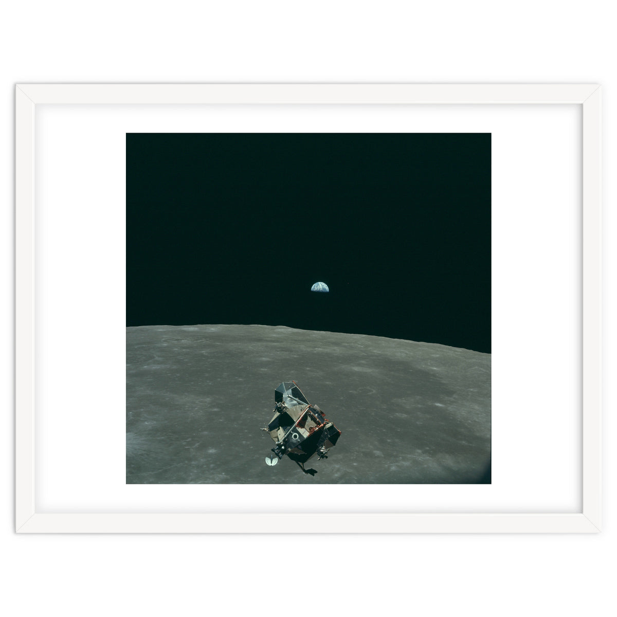 Earth, Moon And Lunar Module, As11 44 6643