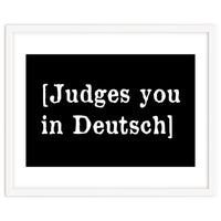 Judges You In Deutsch