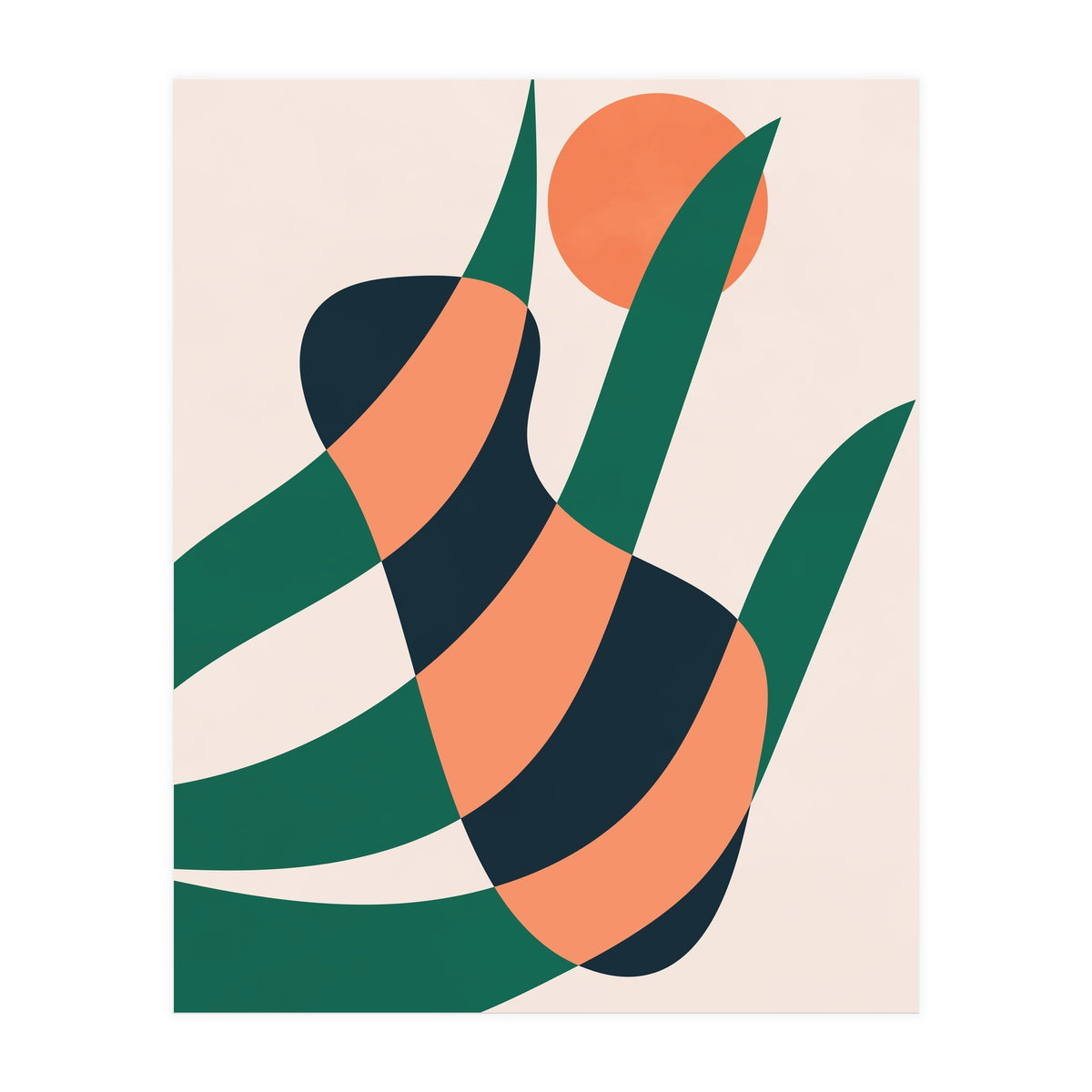 Botanical Plant Geometric Art (Print Only)