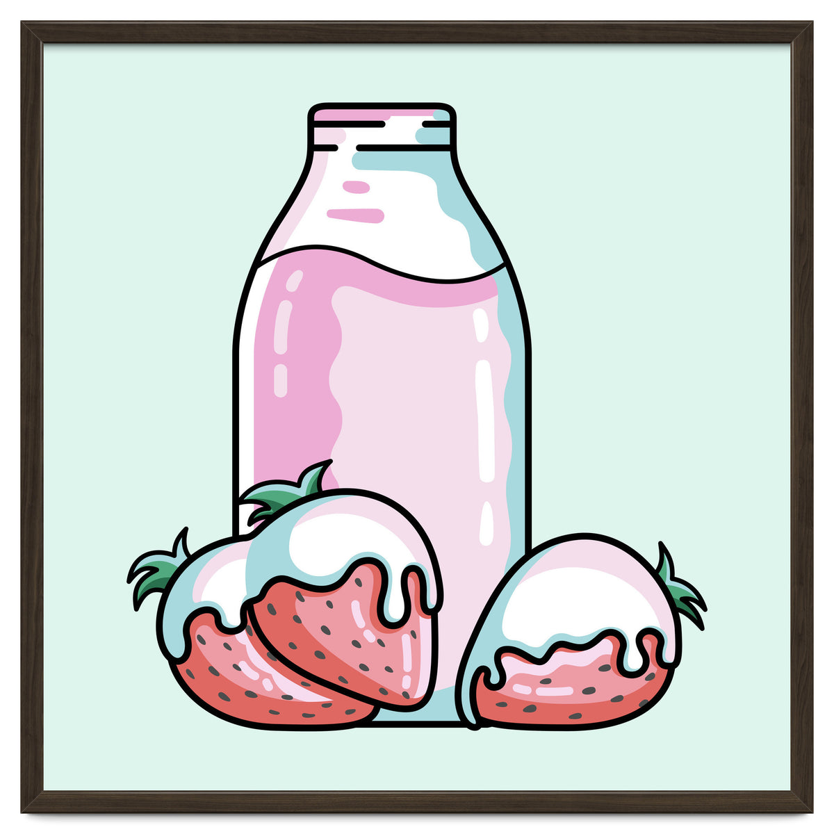 Cute Strawberry Milkshake