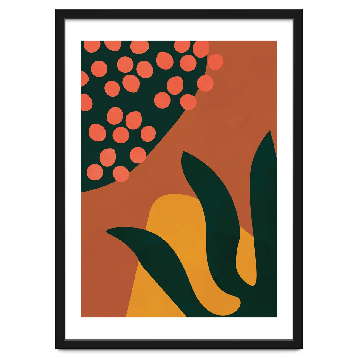 Abstract Boho Botanical Minimalist Modern
