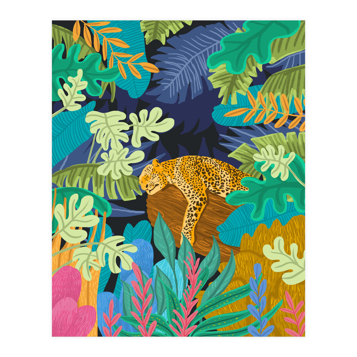 Sleeping Panther (Print Only)