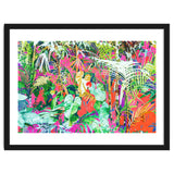 Find Me Where The Tropical Things Are | Jungle Botanical Palm Colorful Painting thumbnail