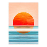Geometric Minimalist Sunset (Print Only) thumbnail