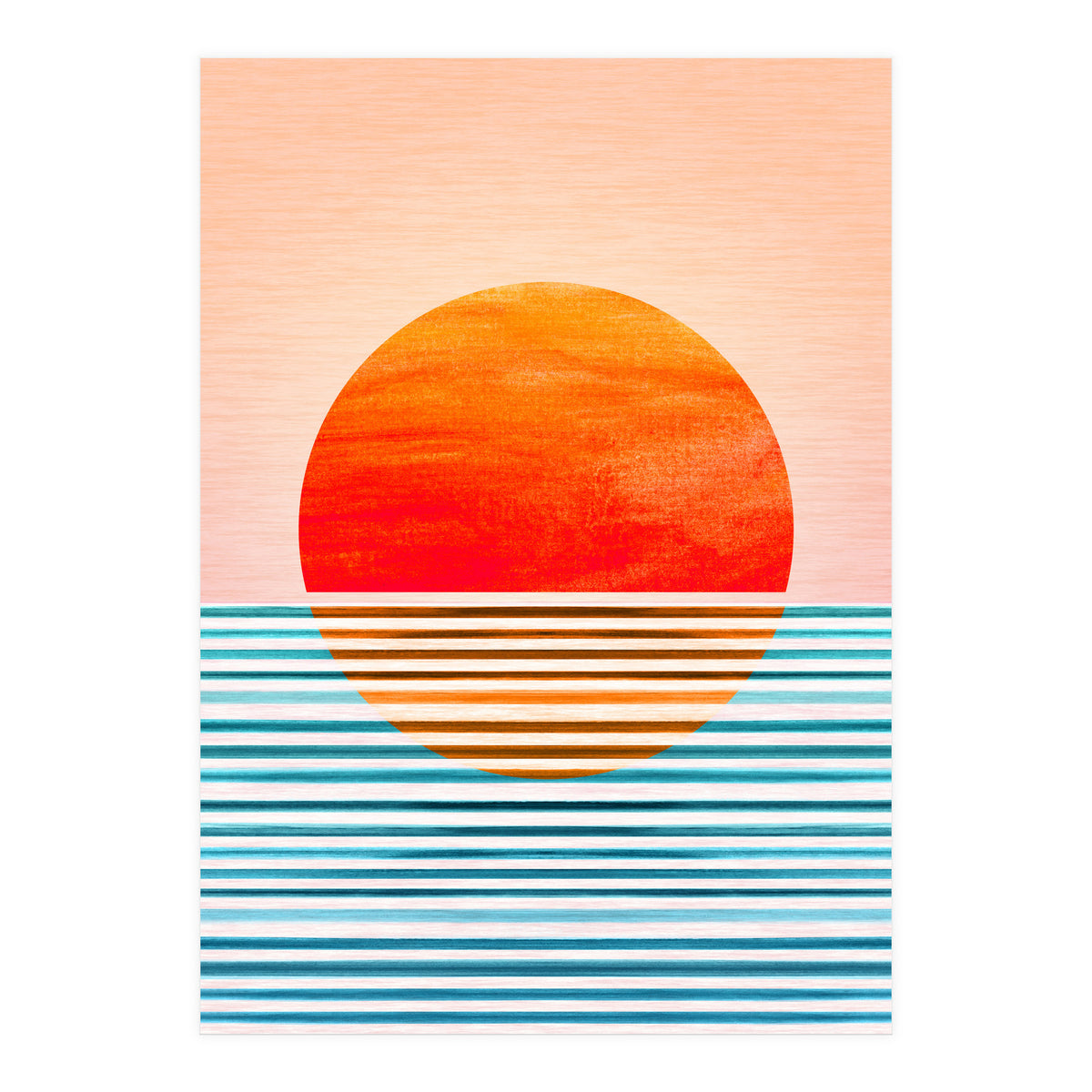 Geometric Minimalist Sunset (Print Only)