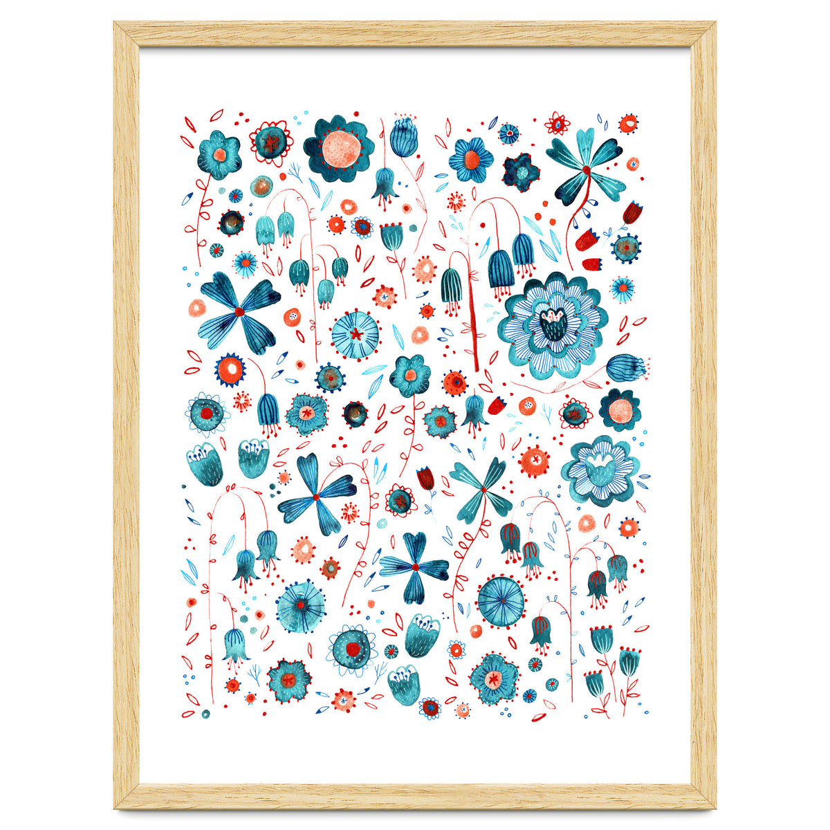 Turquoise Flower Mashup