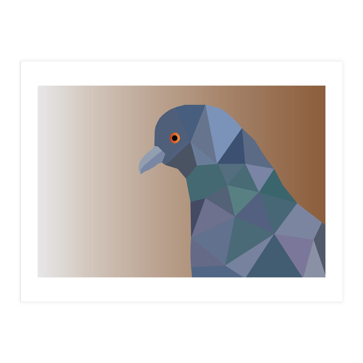 Pigeon Low Poly Art  (Print Only)