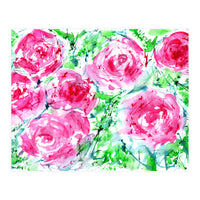 Blooming bouquet || watercolor roses (Print Only)