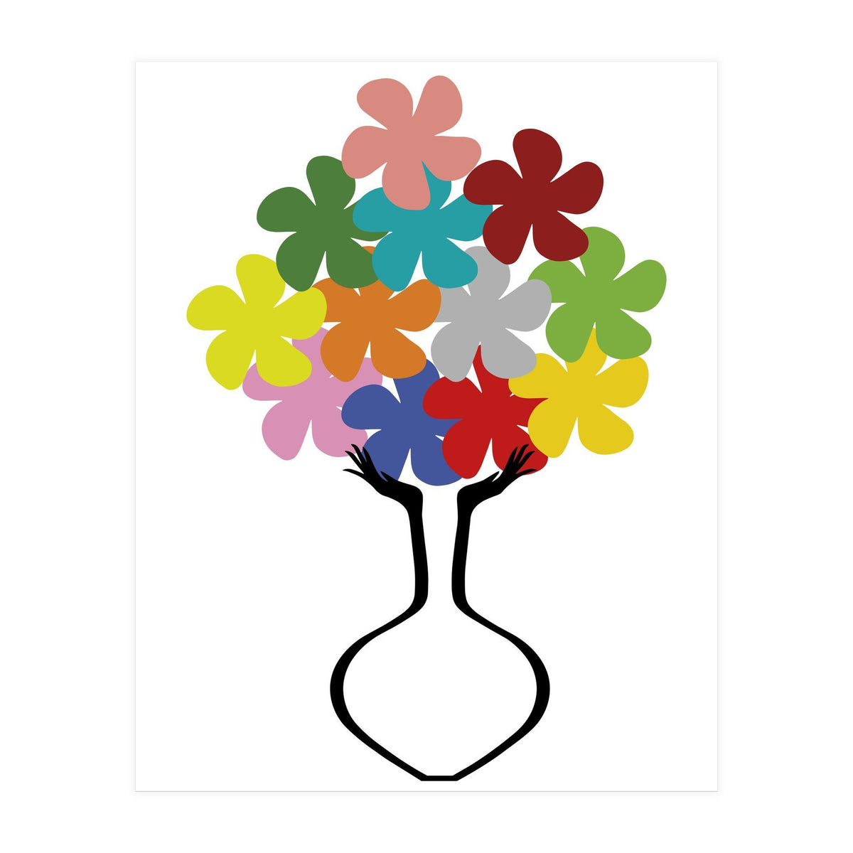 HOLDING SOME FLOWERS (Print Only)