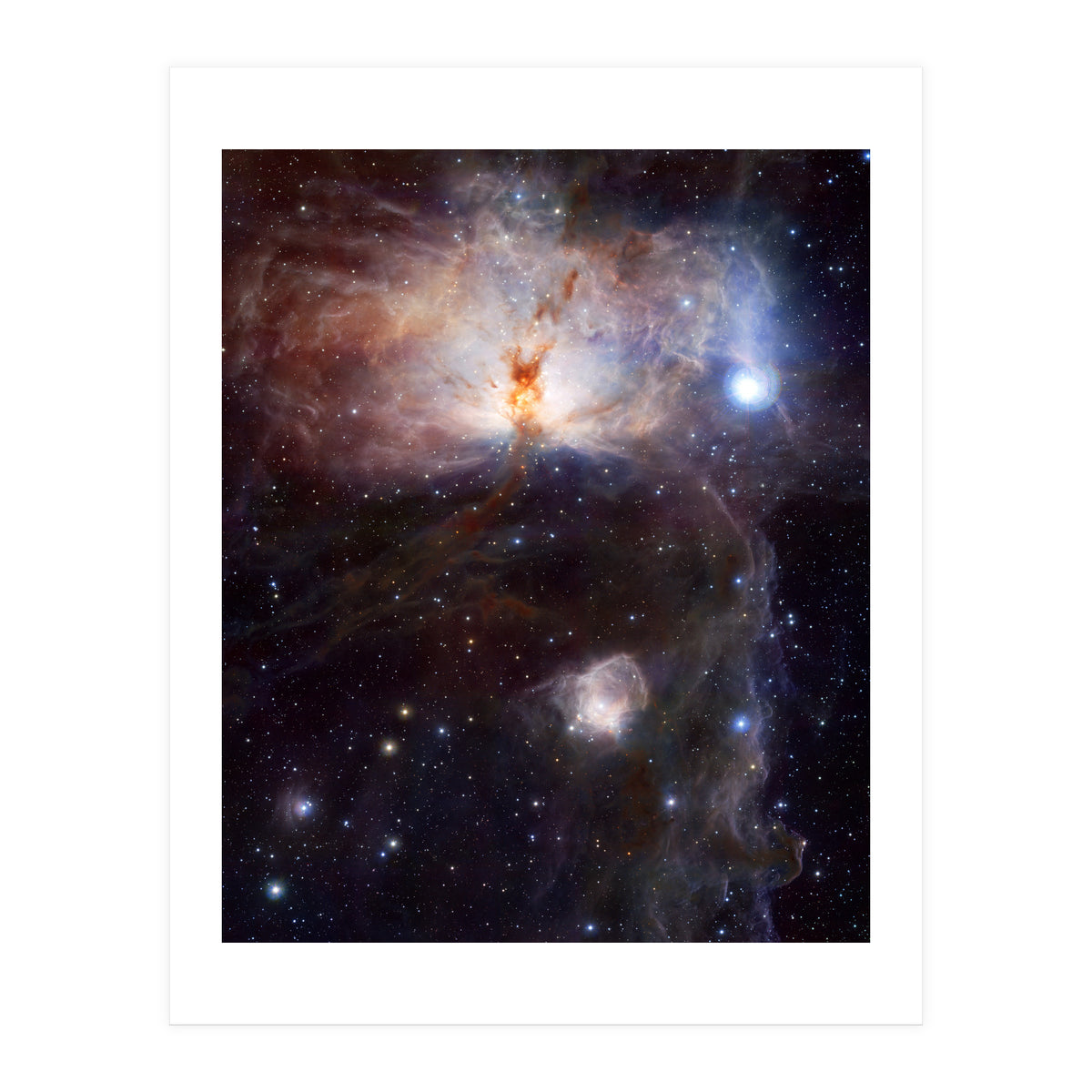 The Hidden Fires of the Flame Nebula (Print Only)