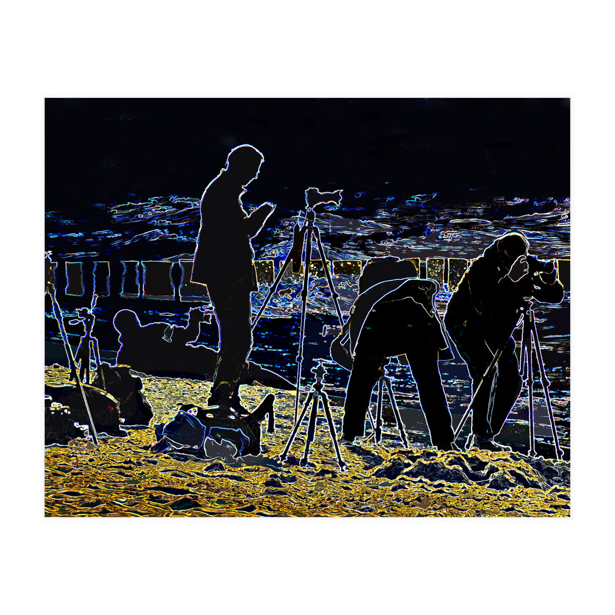 Photographers at the beach (Print Only)