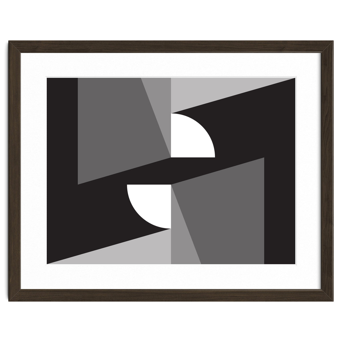 Geometric Shapes No. 11 - monochrome