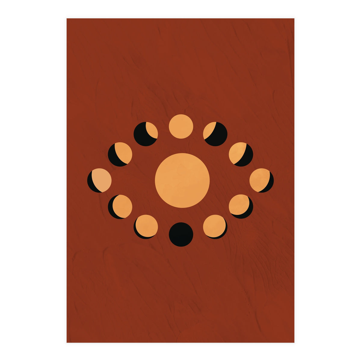 Lunar Eclipse Moon Illustration (Print Only)