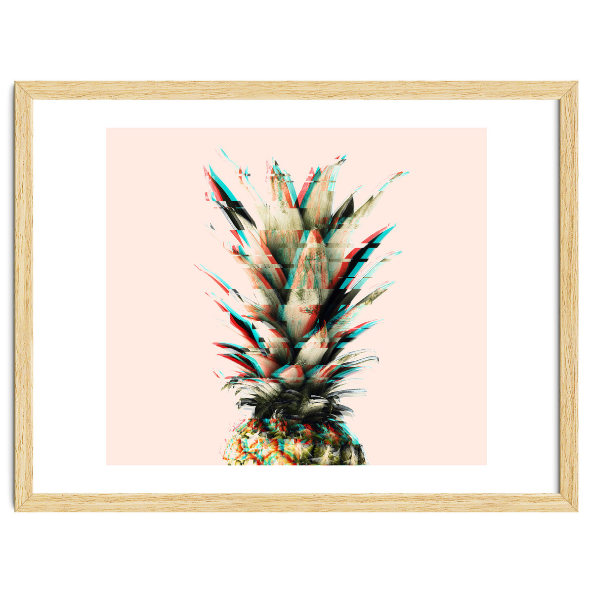Glitch pineapple pink