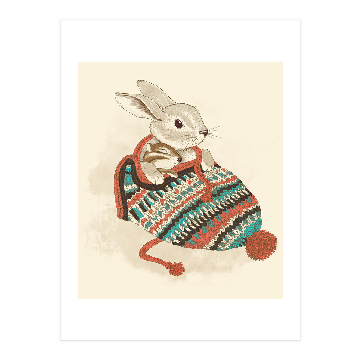 Cozy Chipmunk (Print Only)