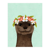 Floral Otter (Print Only) thumbnail
