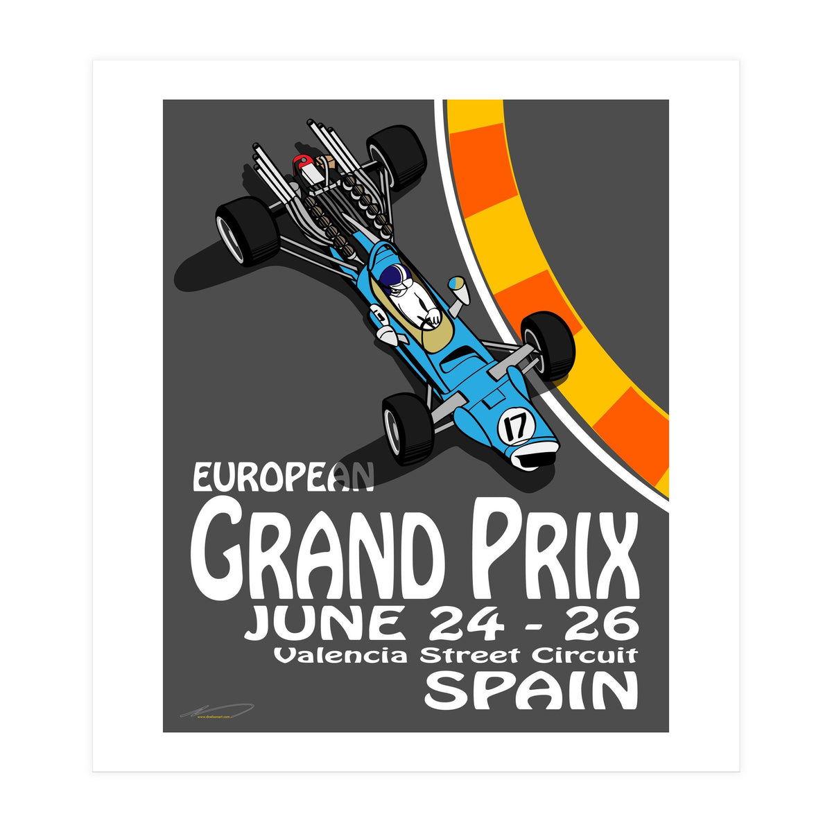 European Grand Prix poster (Print Only)