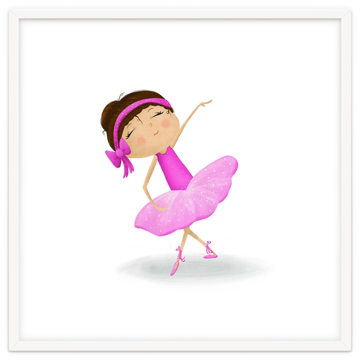 Adorable Ballerina Nursery Print