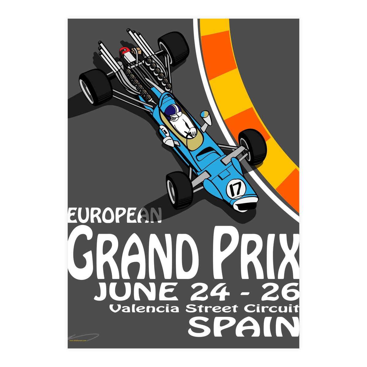 European Grand Prix poster (Print Only)