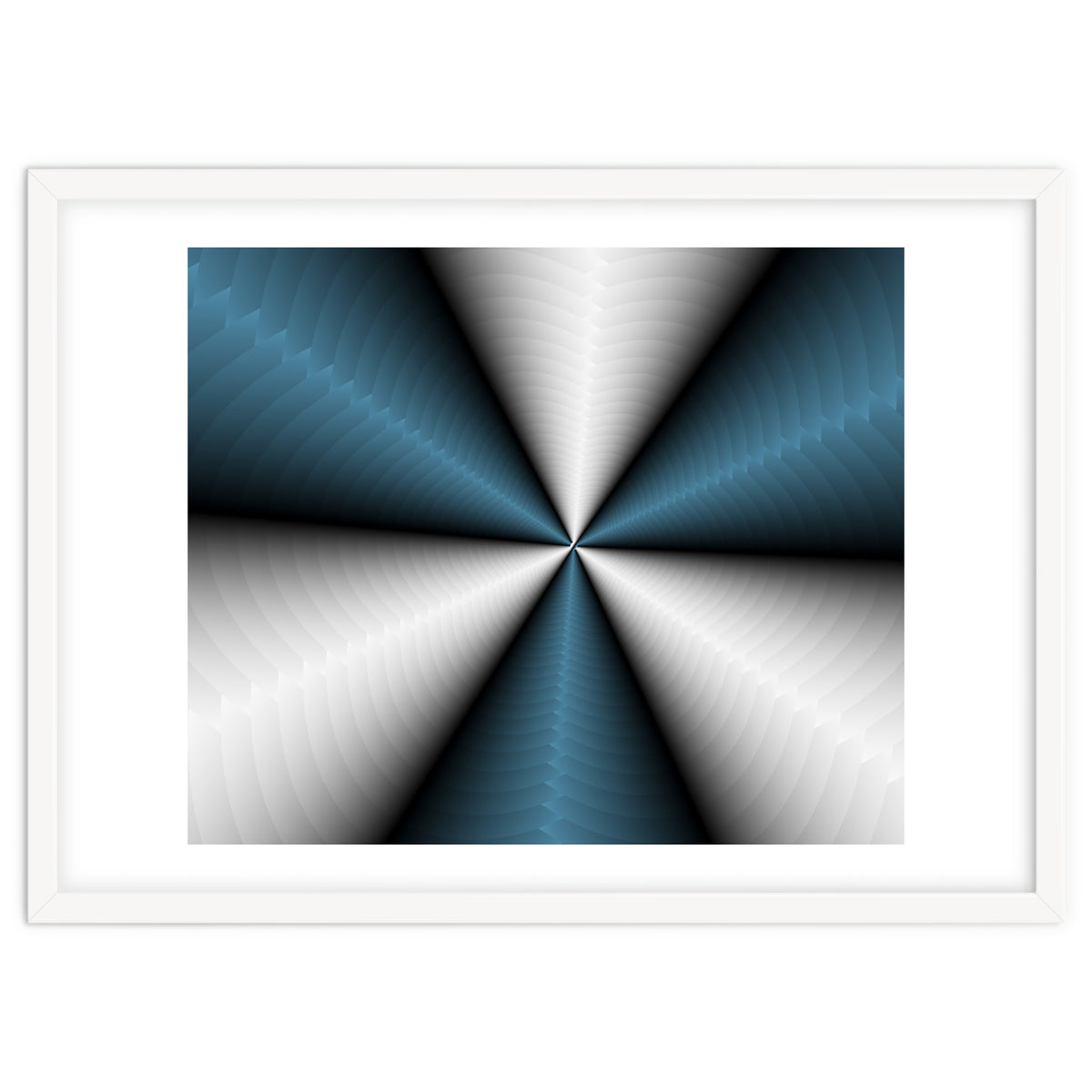 Blue Color Modern Interior Art