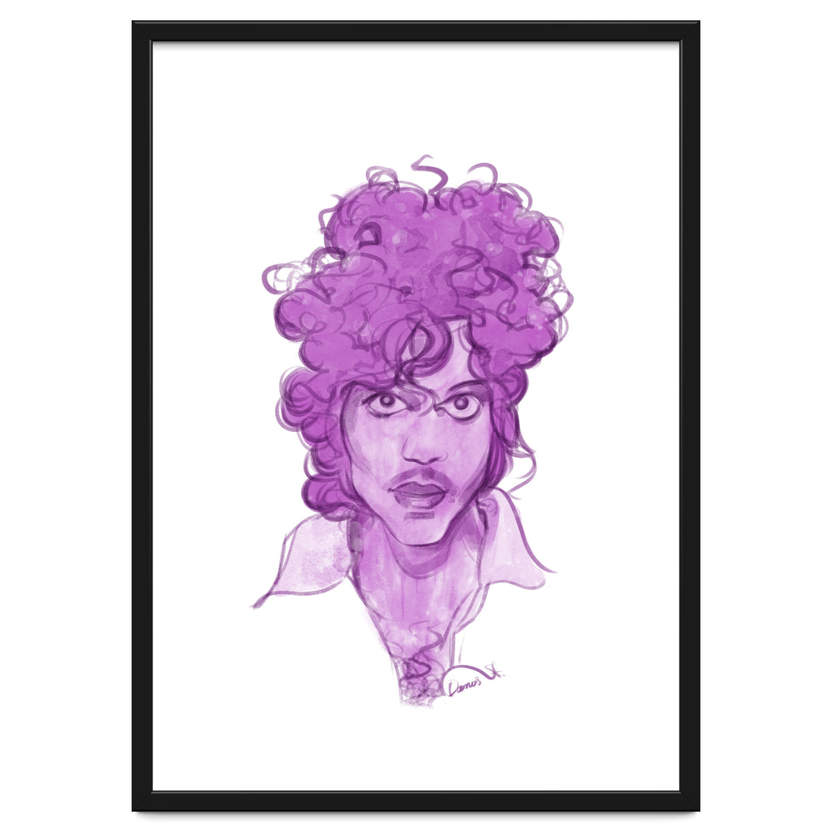 Prince Watercolor illustration