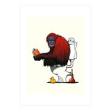 Orangutan on the Toilet, Funny Bathroom Humour (Print Only) thumbnail