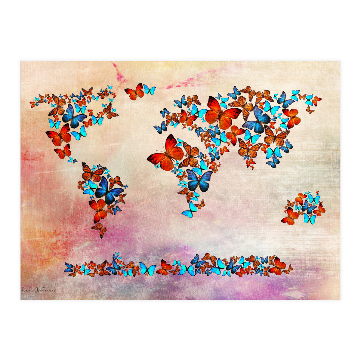 Map Of The World  4 (Print Only)