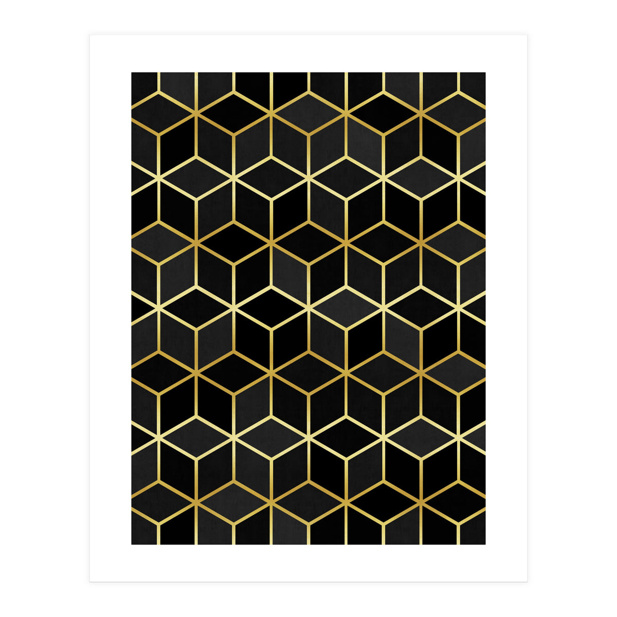 Colorful and golden pattern IV (Print Only)
