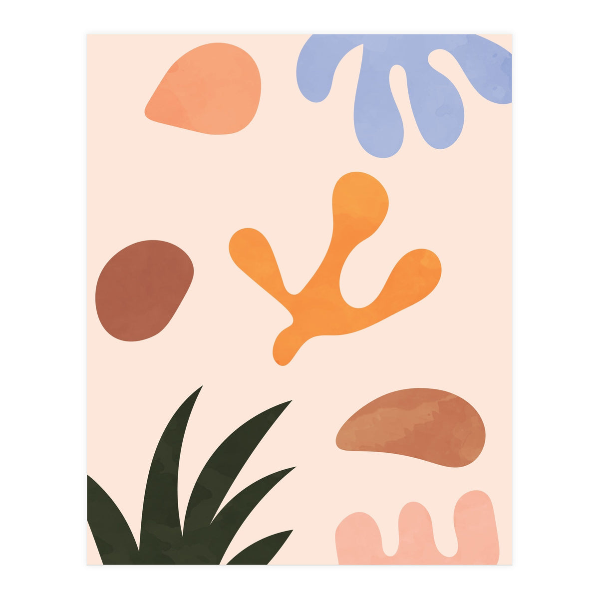 Abstract Botanical Plant (Print Only)