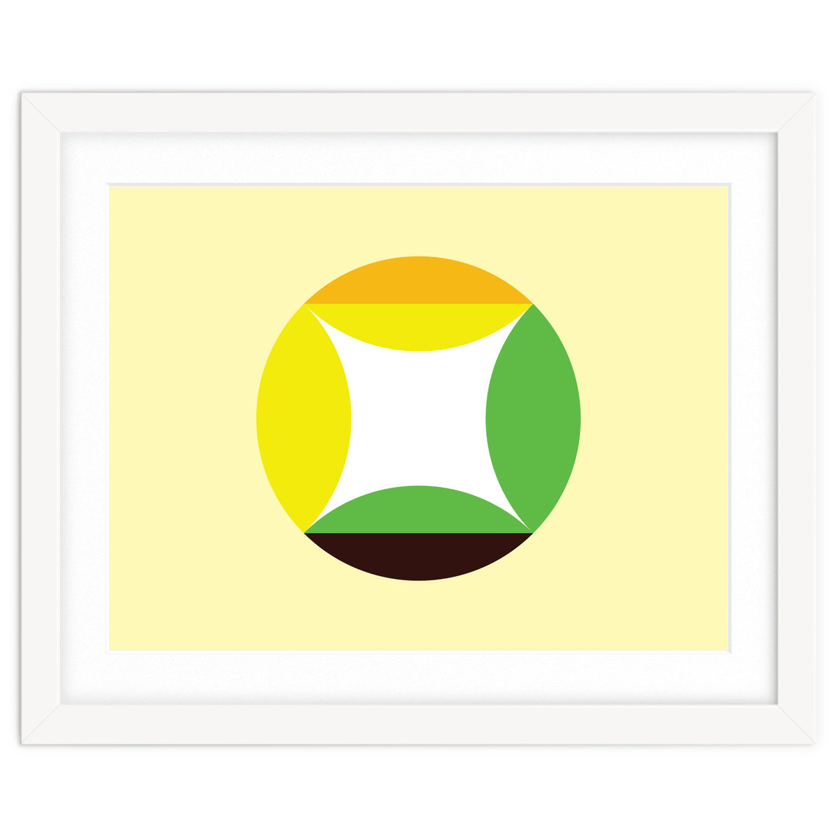Geometric Shapes No. 21 - yellow, green & orange