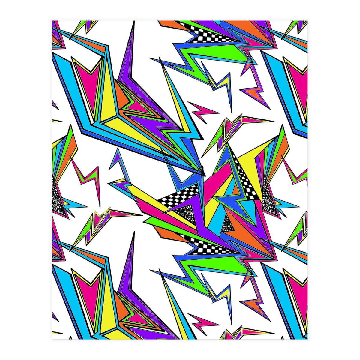 Neon Kapow White (Print Only)